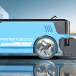 Scribing robot for marking layout lines in construction projects